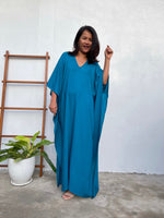 MALA handworks Nora Kaftan in Teal Blue
