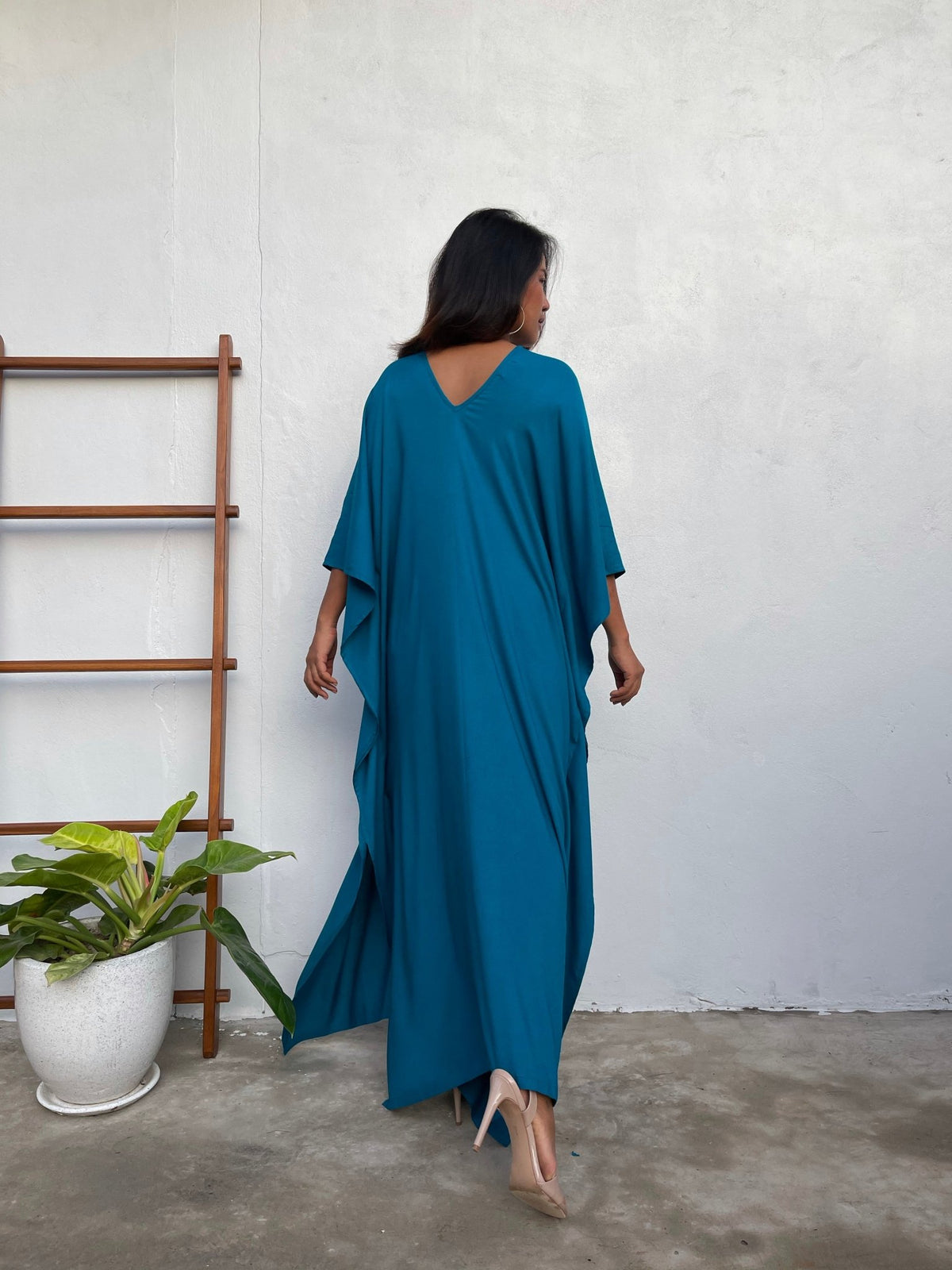 MALA handworks Nora Kaftan in Teal Blue