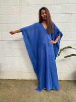 MALA handworks  Olena semi sheer Kaftan in Indigo Blue