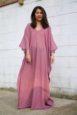 MALA handworks  Olena semi sheer Kaftan in Lilac