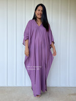MALA handworks  Olena semi sheer Kaftan in Purple