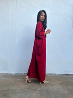 Olivia Cotton Kaftan in Cherry - Mala Handworks