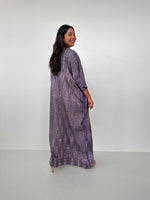 Mala Handworks Olivia Cotton Kaftan in Gray Tie Dye