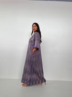 Mala Handworks Olivia Cotton Kaftan in Gray Tie Dye