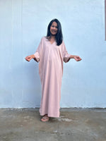 Mala Handworks Olivia Cotton Kaftan in Peach