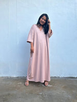 Mala Handworks Olivia Cotton Kaftan in Peach