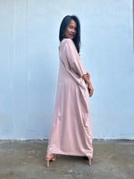 Mala Handworks Olivia Cotton Kaftan in Peach