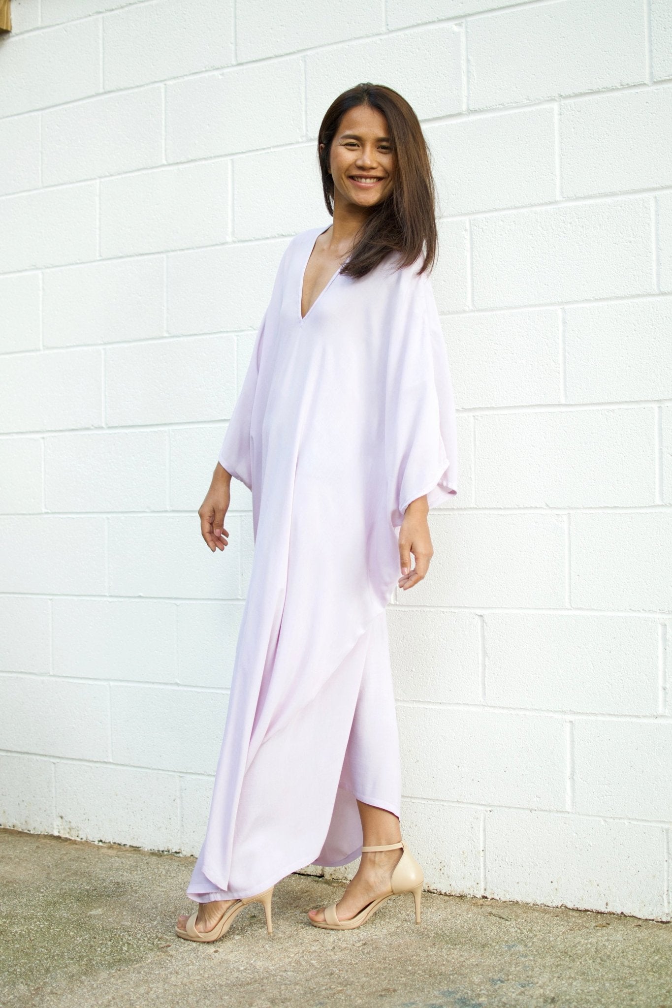 MALA handworks  Ruby Kaftan in Light Lavender