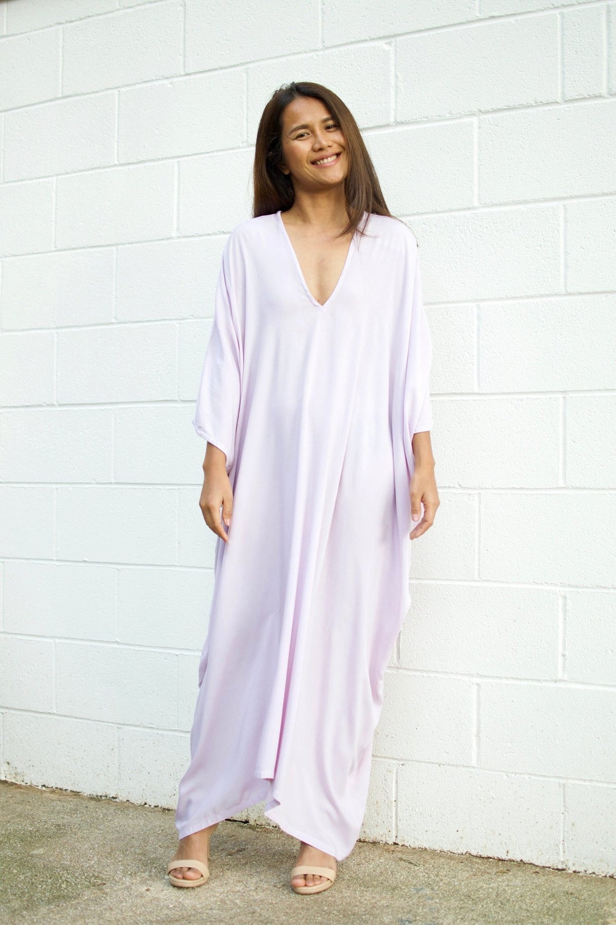 MALA handworks  Ruby Kaftan in Light Lavender