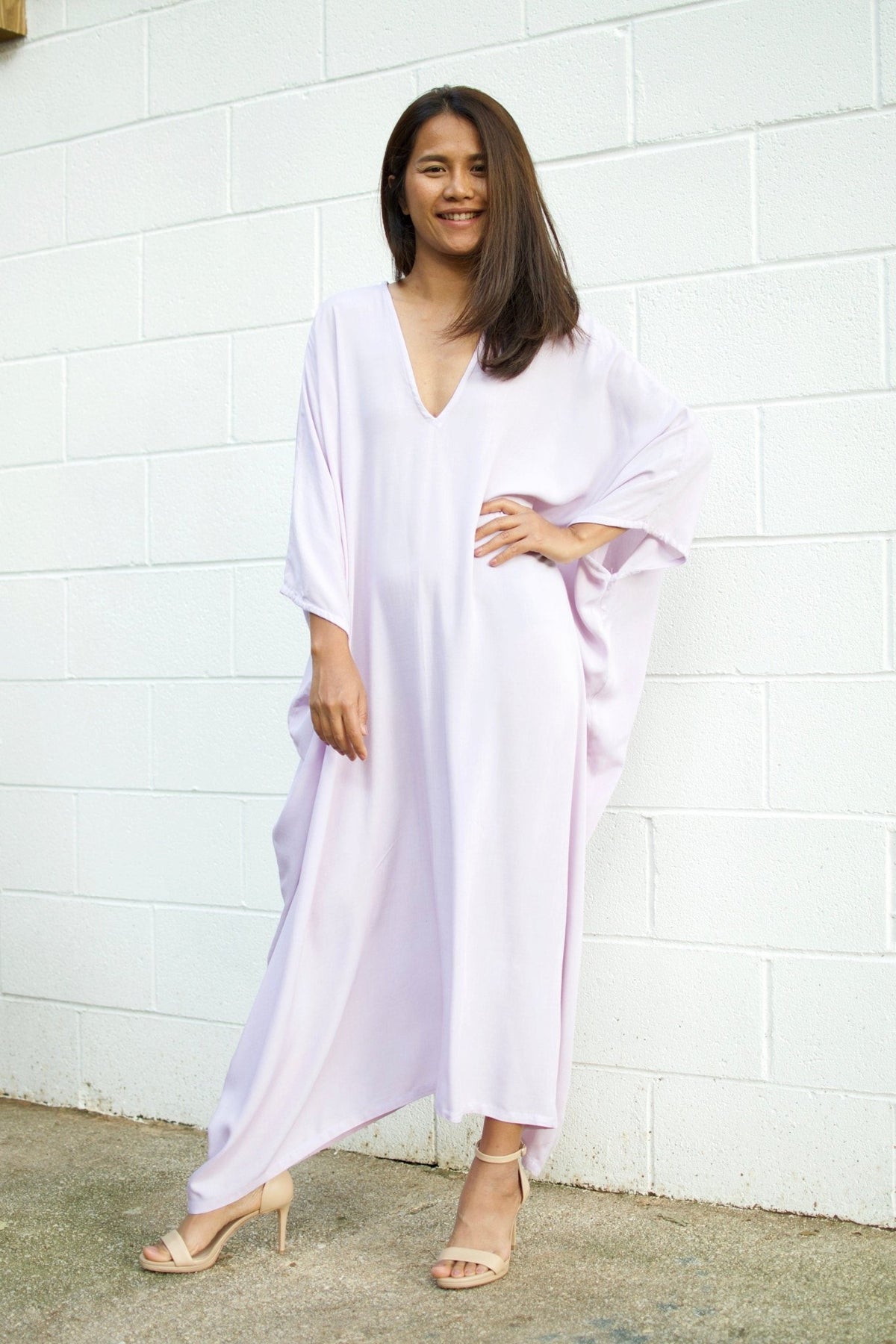 MALA handworks  Ruby Kaftan in Light Lavender