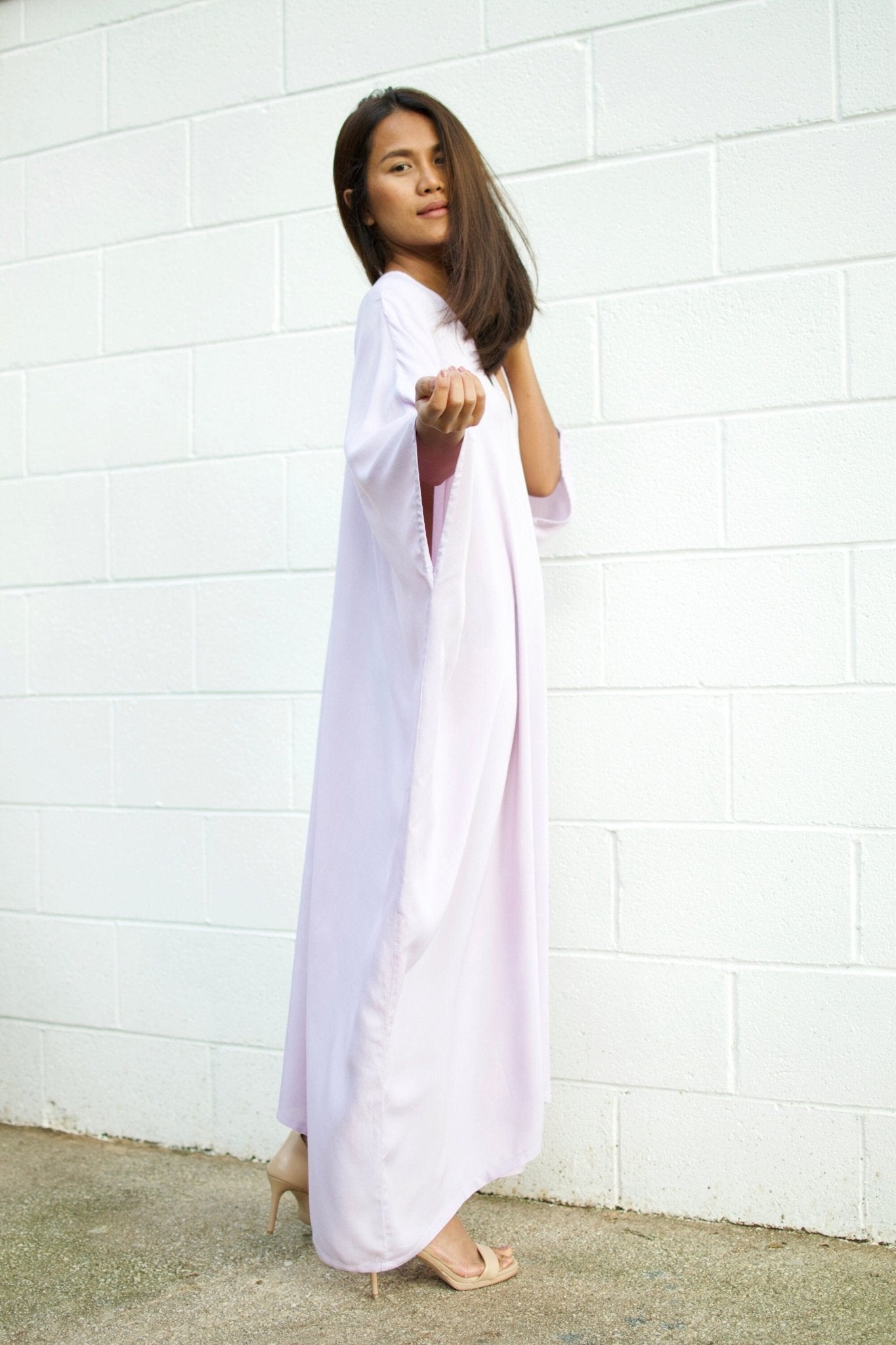 MALA handworks  Ruby Kaftan in Light Lavender