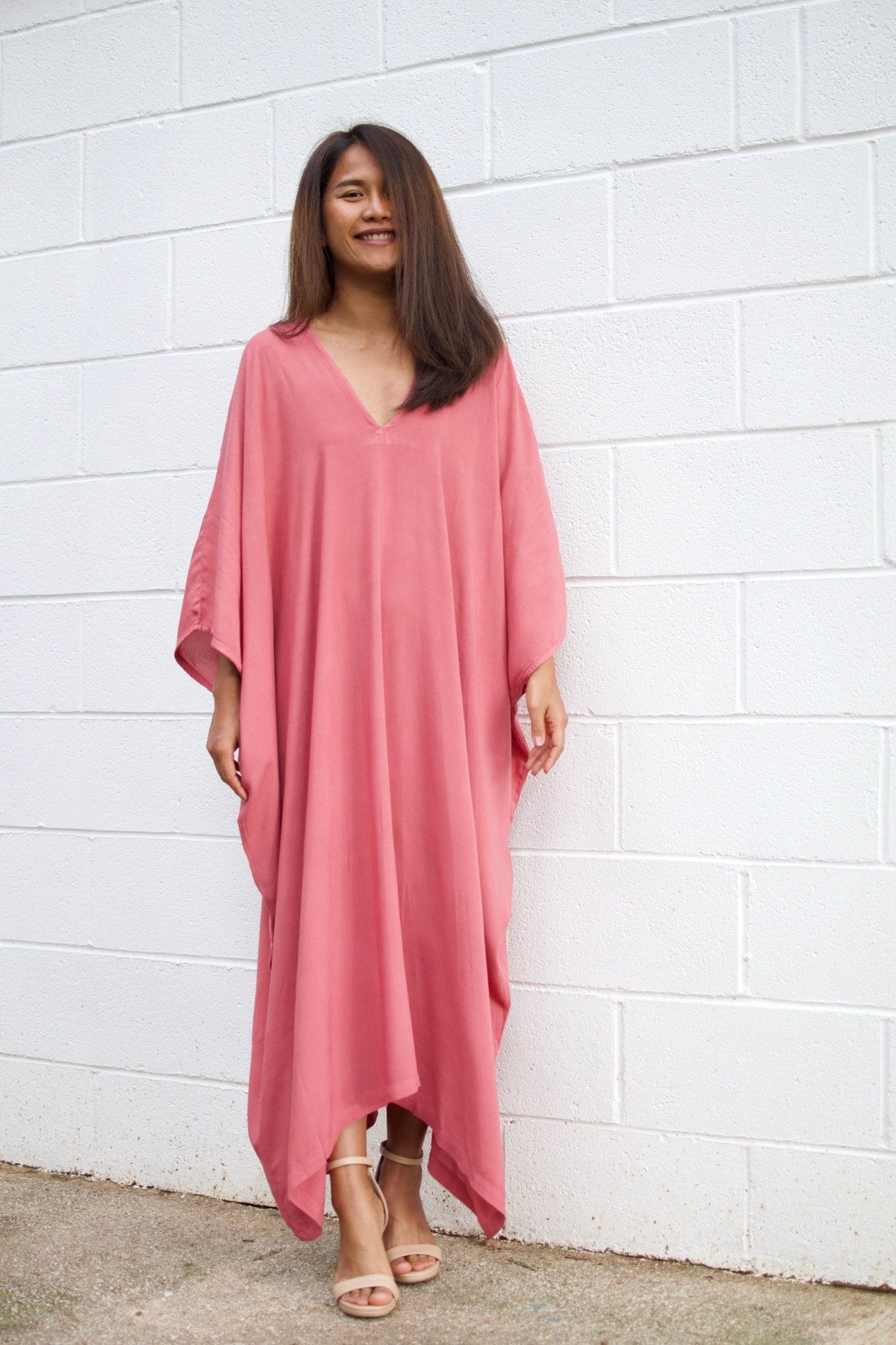 MALA handworks  Ruby Kaftan in Pink