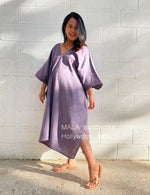 MALA handworks  Skye Double Gauze Cotton Midi Kaftan in Lavender Purple