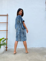 MALA handworks  Uma Hand Painted with Natural Dye Double Gauze Cotton Dress
