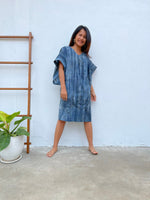 MALA handworks  Uma Hand Painted with Natural Dye Double Gauze Cotton Dress
