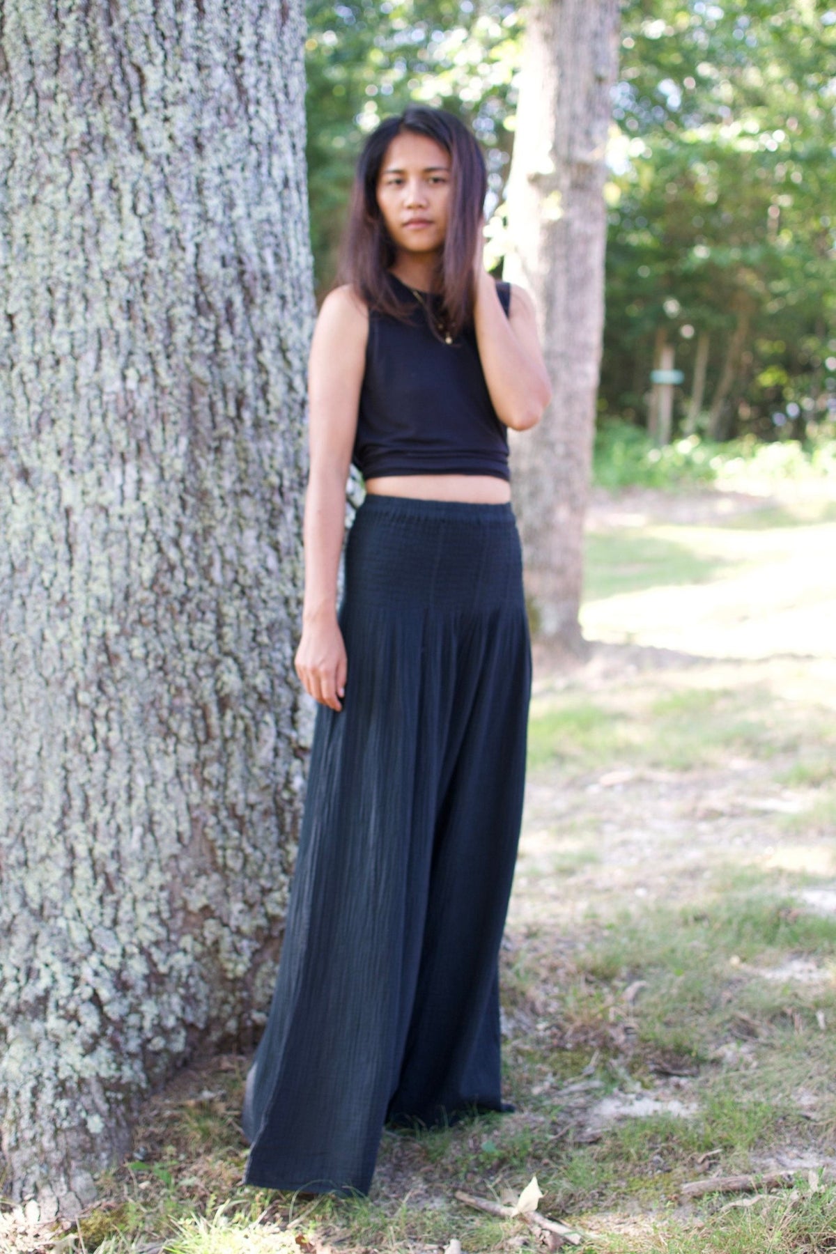 MALA handworks  Veda Wide Leg Pants in Black