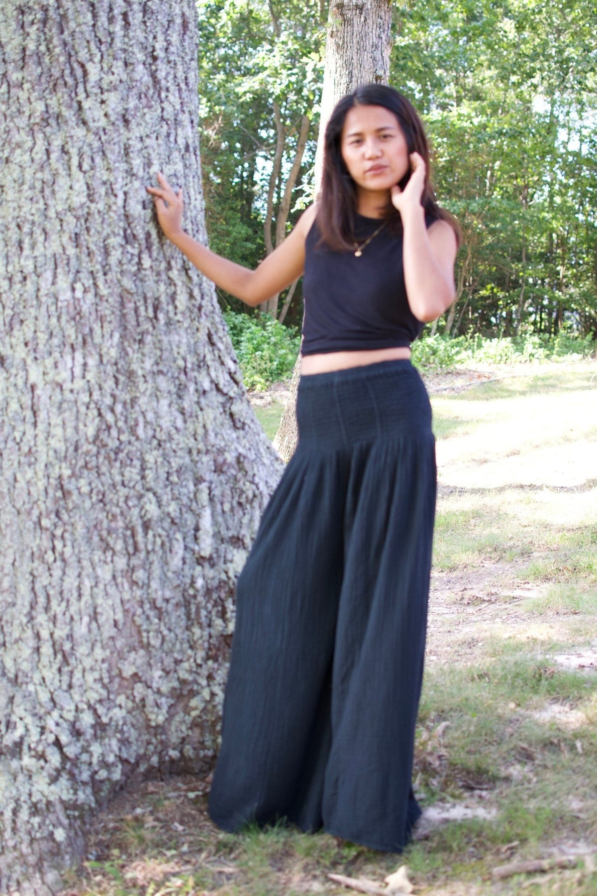 MALA handworks  Veda Wide Leg Pants in Black