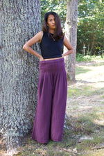 MALA handworks  41 Veda Wide Leg Pants in Eggplant