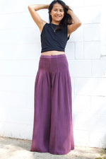 MALA handworks  41 Veda Wide Leg Pants in Eggplant