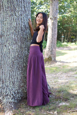 MALA handworks  41 Veda Wide Leg Pants in Eggplant