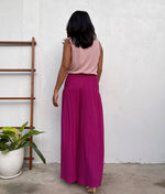 MALA handworks Veda Wide Leg Pants in Fuchsia