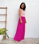 MALA handworks Veda Wide Leg Pants in Fuchsia