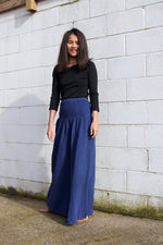 MALA handworks  Veda Wide Leg Pants in Indigo Blue