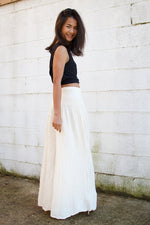 MALA handworks Veda Wide Leg Pants in Natural White