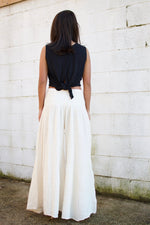 MALA handworks Veda Wide Leg Pants in Natural White