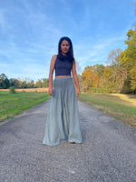 MALA handworks  Veda Wide Leg Pants in Sage Gray