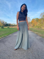 MALA handworks  Veda Wide Leg Pants in Sage Gray