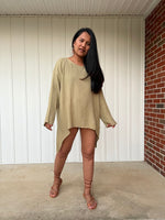 MALA handworks  Xia Long Blouse in Olive Tan