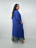 Mala Handworks Yara Open Cardigan in Indigo