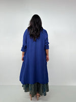 Mala Handworks Yara Open Cardigan in Indigo