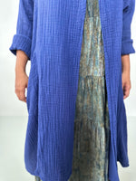 Mala Handworks Yara Open Cardigan in Indigo