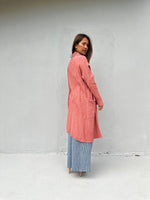 Mala Handworks  Yara Open Cotton Cardigan in Salmon